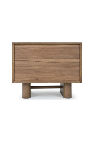Walnut-Stained 2-Drawer Bedside Table | NV Gallery Cooper