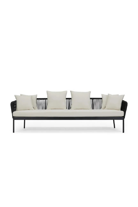 Black Rope 3-Seater Outdoor Sofa | NV Gallery Santa Monica | Oroa.com
