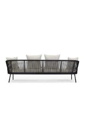 Black Rope 3-Seater Outdoor Sofa | NV Gallery Santa Monica | Oroa.com