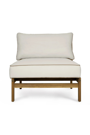 Padded Acacia Outdoor Lounge Chair | NV Gallery Bayside | OROA.com