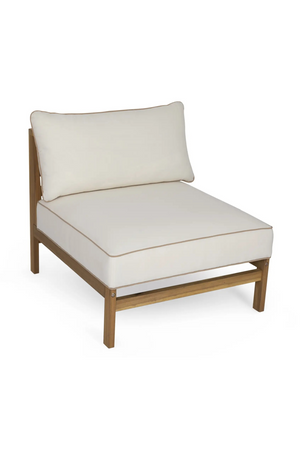 Padded Acacia Outdoor Lounge Chair | NV Gallery Bayside | OROA.com