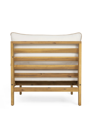 Padded Acacia Outdoor Lounge Chair | NV Gallery Bayside | OROA.com