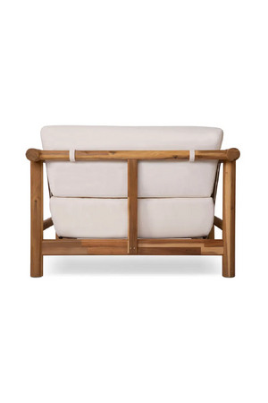 Solid Acacia Padded Outdoor Armchair | NV Gallery Bexley | Oroa.com