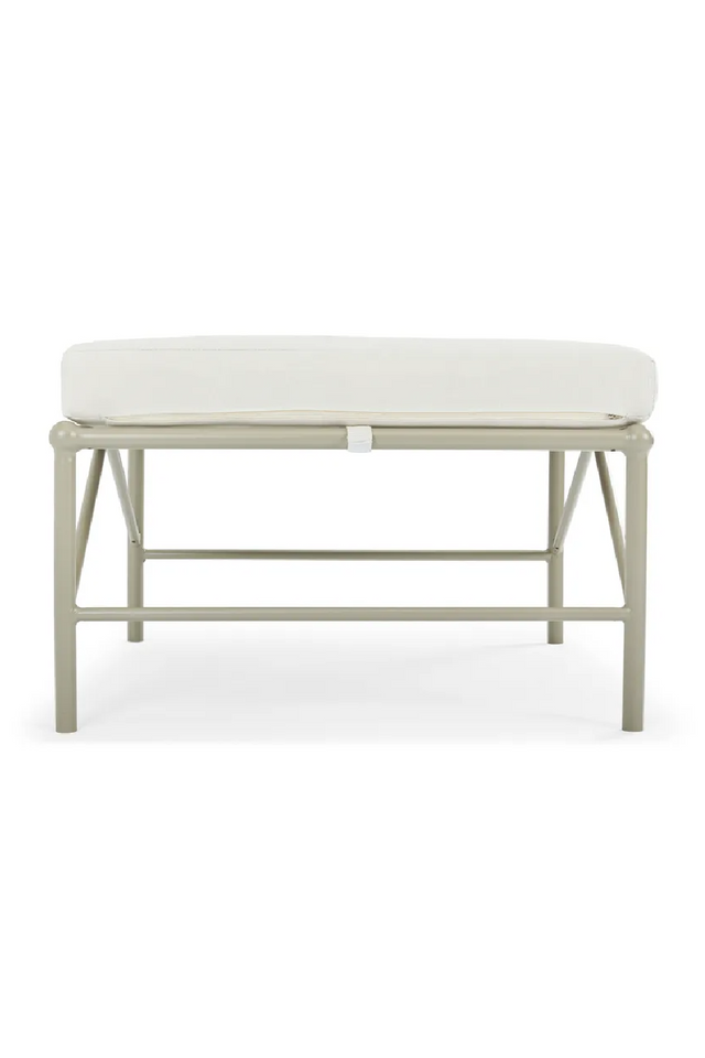 Taupe Metal Outdoor Stool | NV Gallery Amalfi | Oroa.com