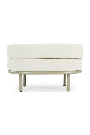 Oval Cushioned Outdoor Pouf | NV Gallery Florentino | Oroa.com