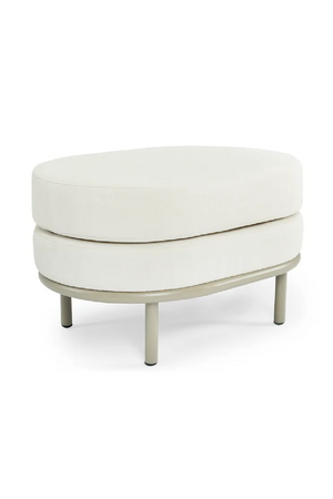 Oval Cushioned Outdoor Pouf | NV Gallery Florentino | Oroa.com