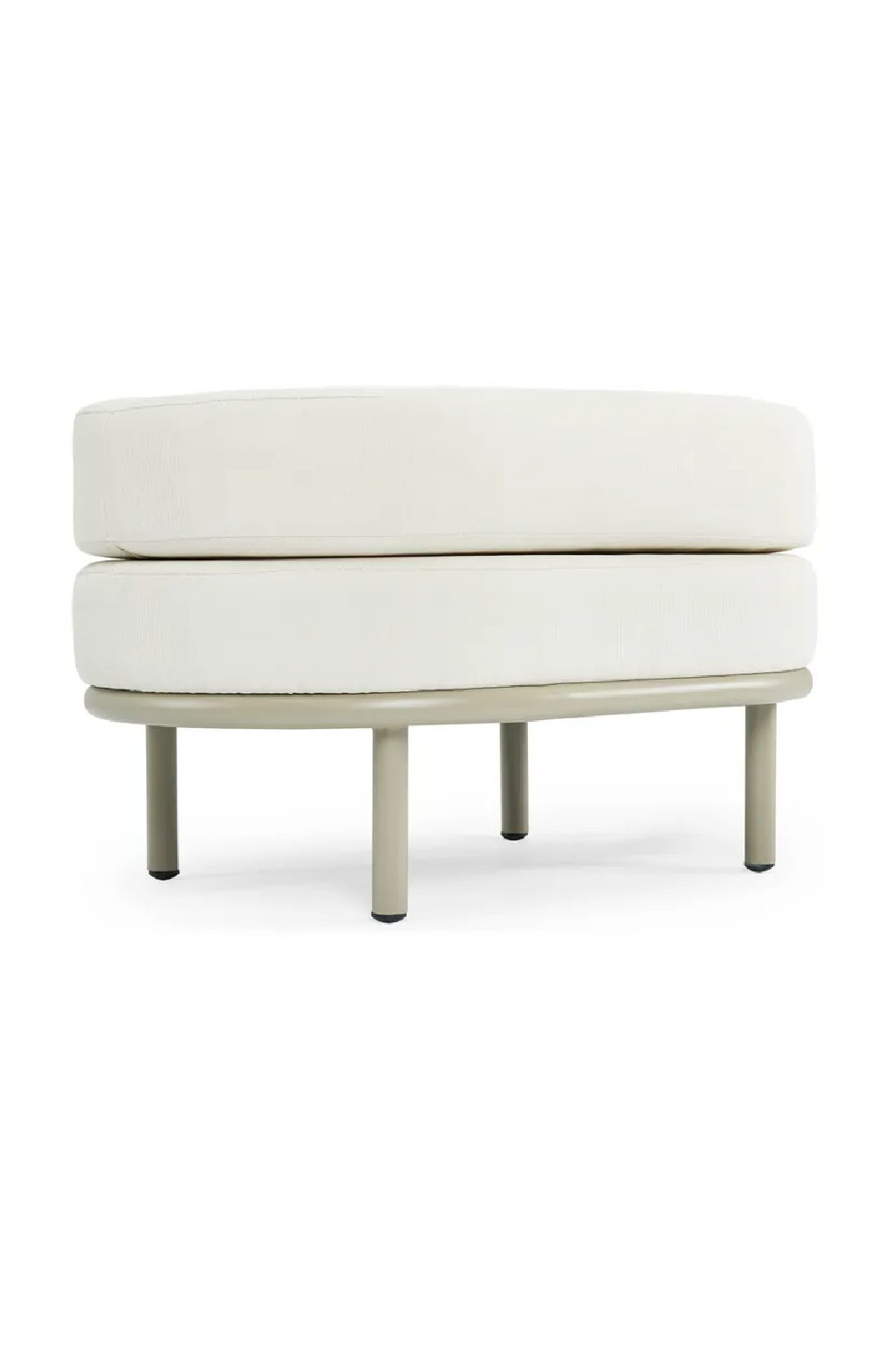 Oval Cushioned Outdoor Pouf | NV Gallery Florentino | Oroa.com