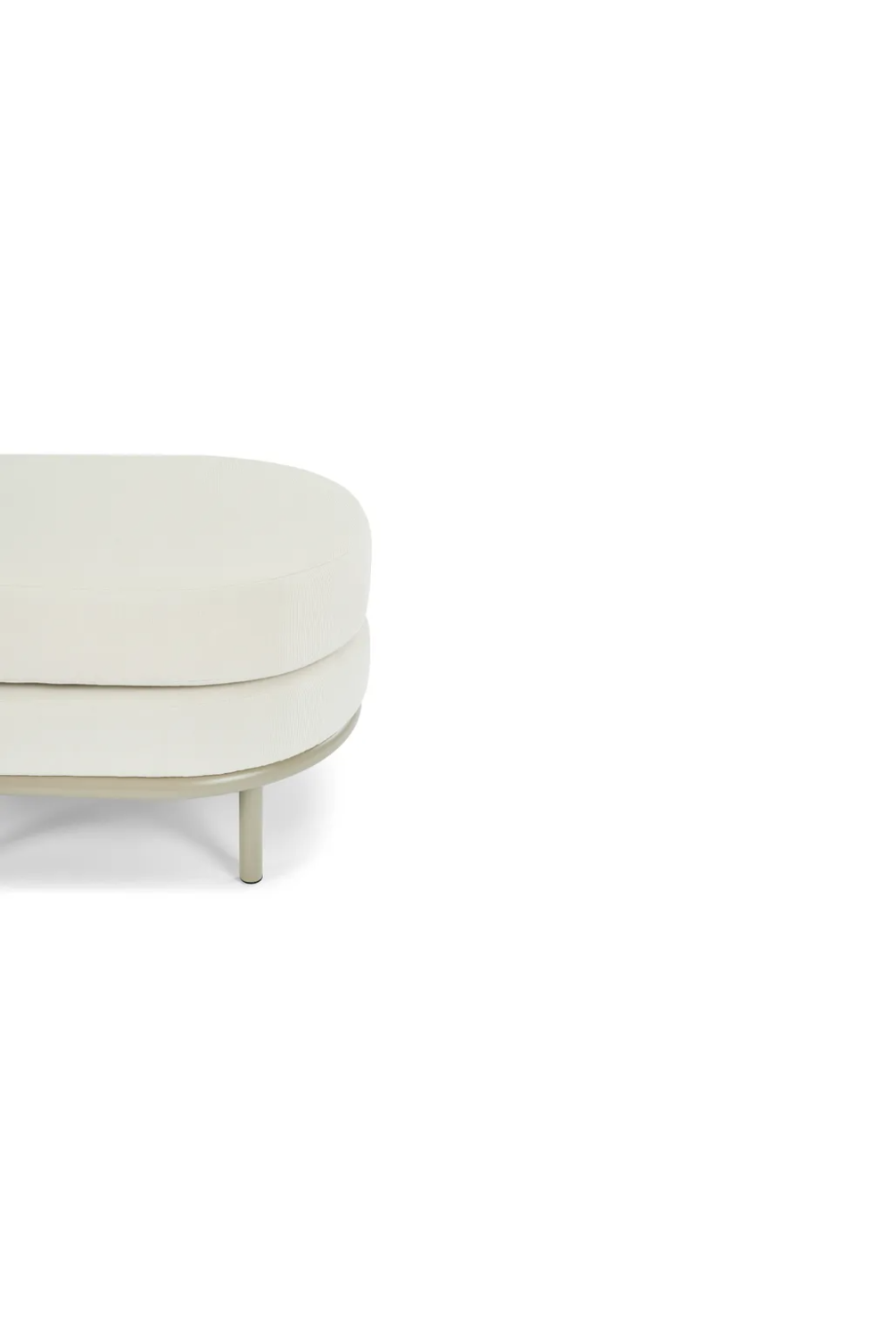 Oval Cushioned Outdoor Pouf | NV Gallery Florentino | Oroa.com