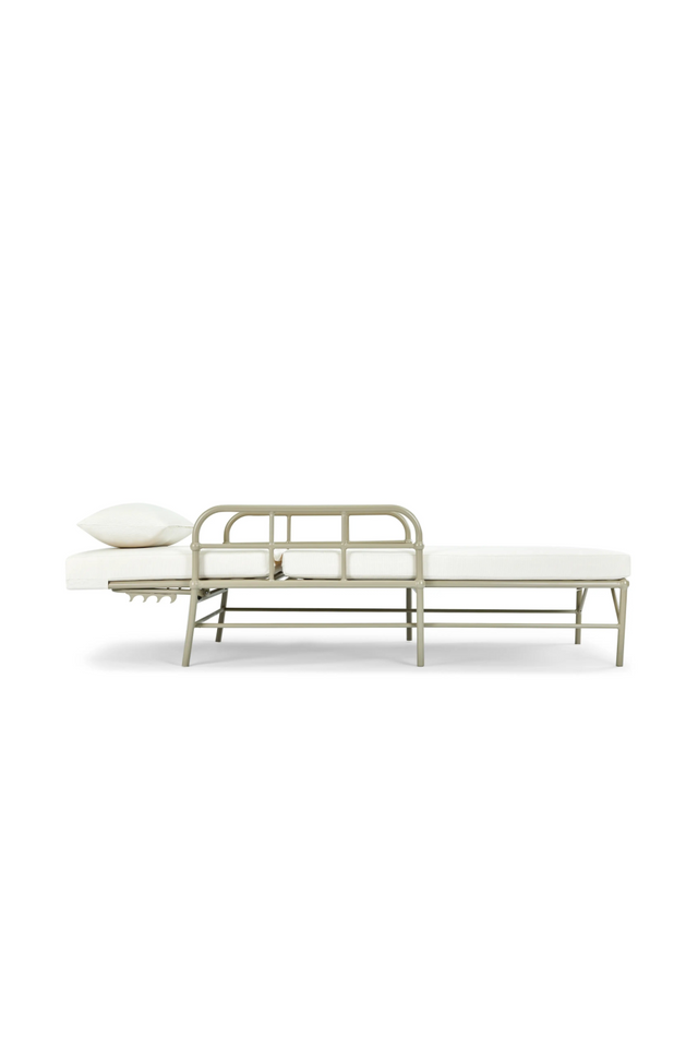 White Padded Sun Lounger | NV Gallery Amalfi | Oroa.com
