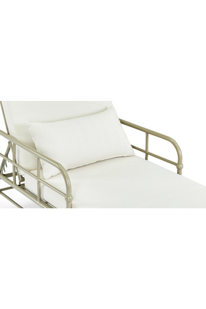 White Padded Sun Lounger | NV Gallery Amalfi | Oroa.com