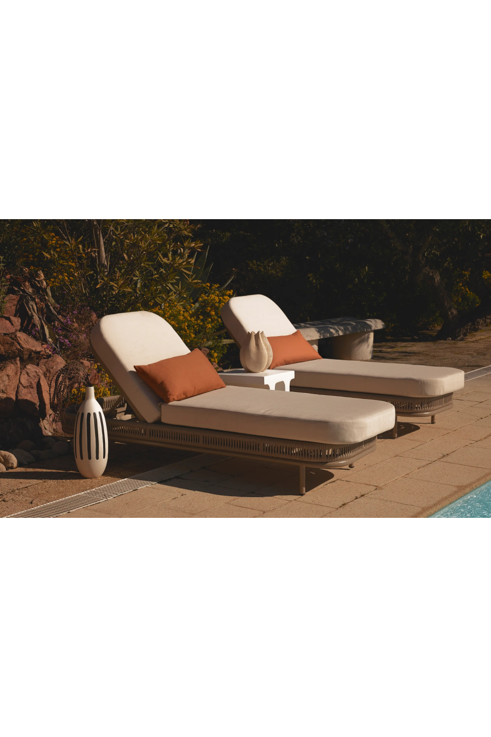 Taupe Rope Deckchair | NV Gallery Florentino | Oroa.com