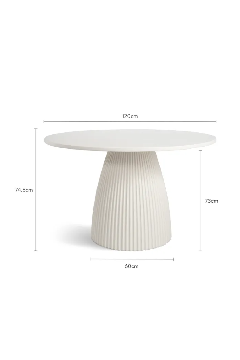 White Indoor/Outdoor Dining Table | NV Gallery Athena