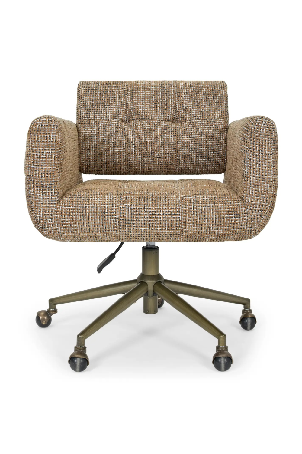 Brown Tweed Swivel Office Chair | NV Gallery Valeria | Oroa.com
