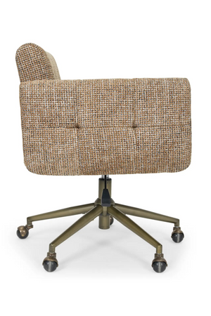 Brown Tweed Swivel Office Chair | NV Gallery Valeria | Oroa.com