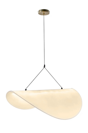 White Curved Pendant Lamp | NV Gallery Fukui | Oroa.com