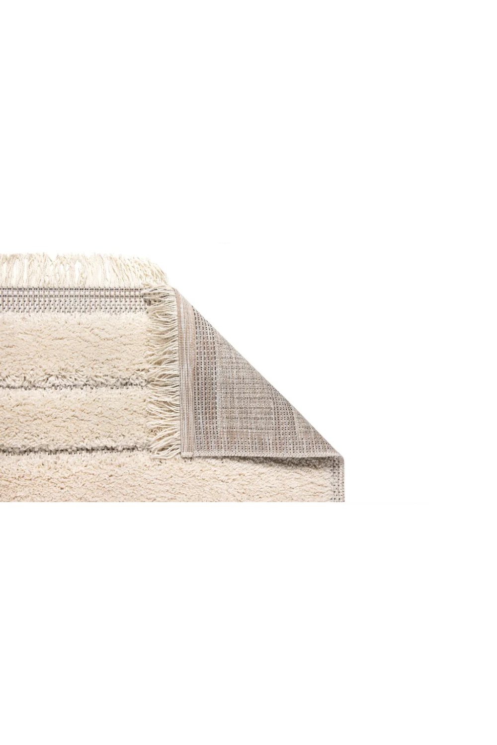 White Fringed Rug | NV Gallery Solan | Oroa.com