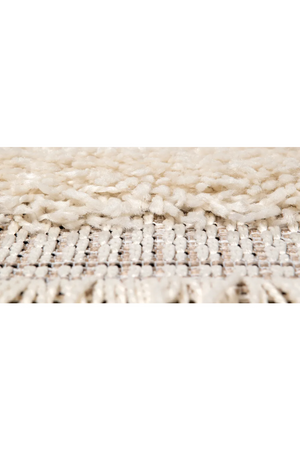 White Fringed Rug | NV Gallery Solan | Oroa.com
