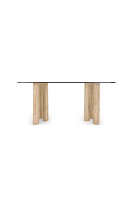 Tempered Glass Dining Table | NV Gallery Caspian | Oroa.com