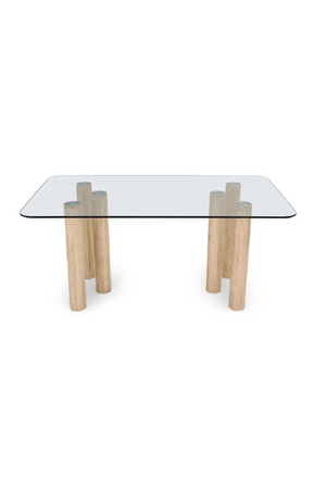 Tempered Glass Dining Table | NV Gallery Caspian | Oroa.com