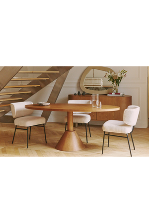 Wooden Pedestal Dining Table | NV Gallery Izia | Oroa.com