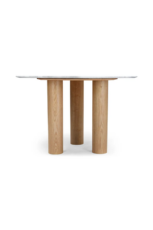 White Marble Round Dining Table | NV Gallery Benedetta | Oroa.com