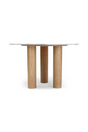 White Marble Round Dining Table | NV Gallery Benedetta | Oroa.com