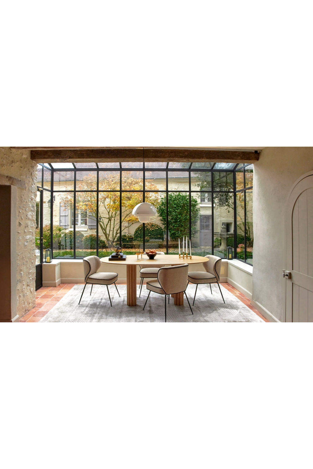 Wooden Oval Dining Table | NV Gallery Goya | Oroa.com