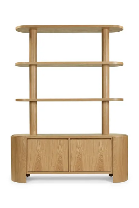 Blond Ash Wood Bookcase | NV Gallery Elipse | Oroa.com