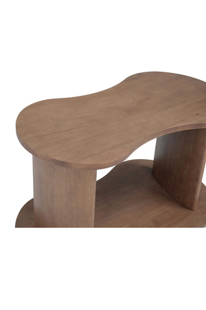 Solid Rubberwood 2-Layer Shelf | NV Gallery Infinito | Oroa.com