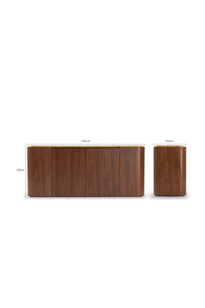 Travertine Top 2-Door Sideboard | NV Gallery Orion | Oroa.com