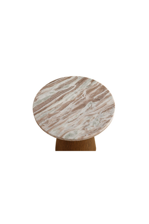 Round Marble Side Table | NV Gallery Avila | Oroa.com
