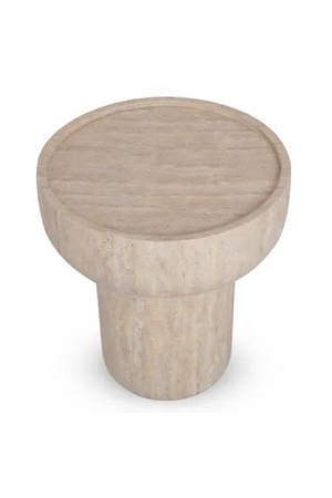 Round Fiberglass Side Table | NV Gallery Calypso | OROA.com