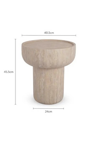 Round Fiberglass Side Table | NV Gallery Calypso | OROA.com