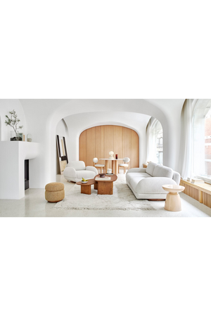 Glossy Sculptured Side Table | NV Gallery Cersei | Oroa.com