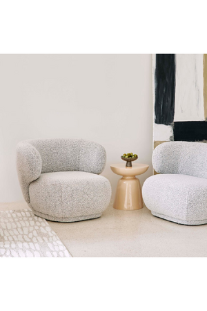 Glossy Sculptured Side Table | NV Gallery Cersei | Oroa.com