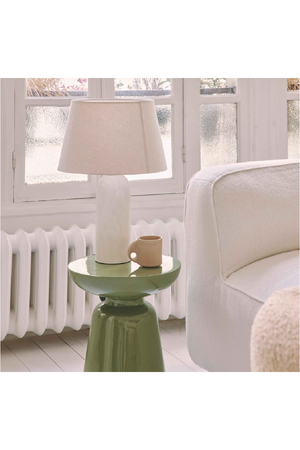 Glossy Sculptured Side Table | NV Gallery Cersei | Oroa.com