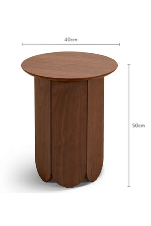 Wooden Round Side Table | NV Gallery Fushimi | Oroa.com