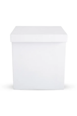 White Fiberglass Indoor/Outdoor Side Table | NV Gallery Ithaque | Oroa.com