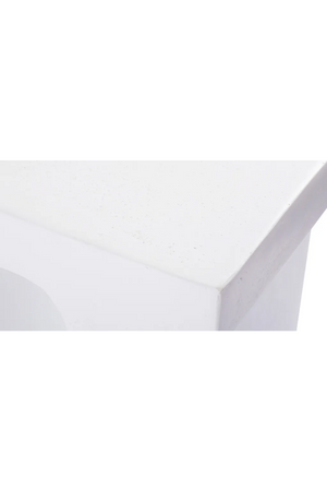 White Fiberglass Indoor/Outdoor Side Table | NV Gallery Ithaque | Oroa.com