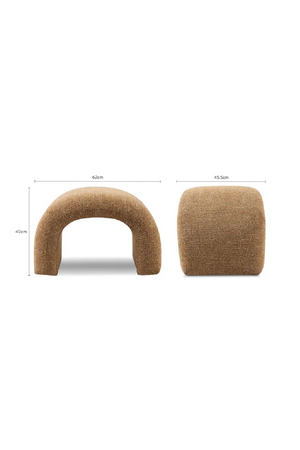 Arched Upholstered Ottoman | NV Gallery Flow | Oroa.com
