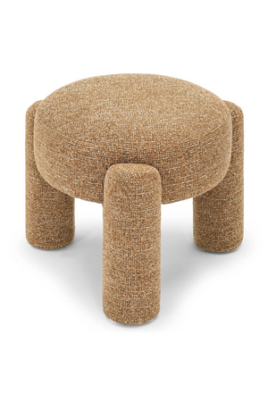 Brown Tweed Round Stool | NV Gallery Luqa | Oroatrade.com