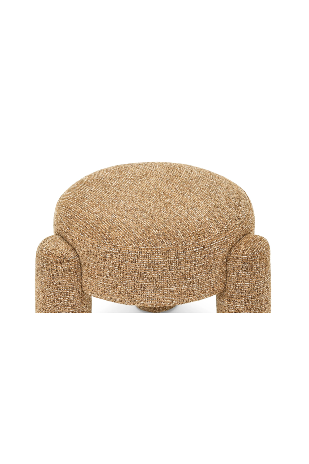 Brown Tweed Round Stool | NV Gallery Luqa | Oroatrade.com
