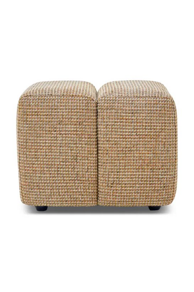 Yellow Tweed Pouf | NV Gallery Nami | Oroa.com