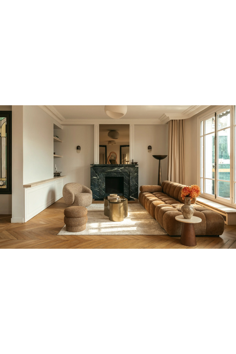 Deep-Channeled Square Ottoman | NV Gallery Waffle | Oroa.com