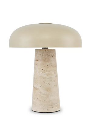 Travertine Base Table Lamp | NV Gallery Amanita | Oroa.com