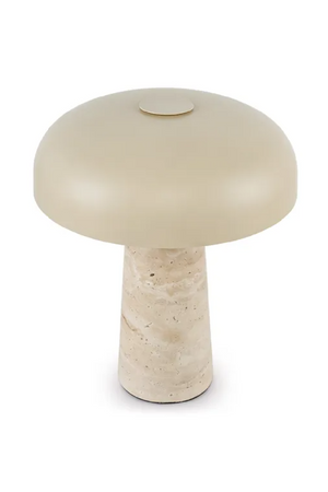 Travertine Base Table Lamp | NV Gallery Amanita | Oroa.com