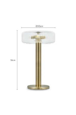 Ribbed Glass Table Lamp | NV Gallery Charlton | Oroa.com