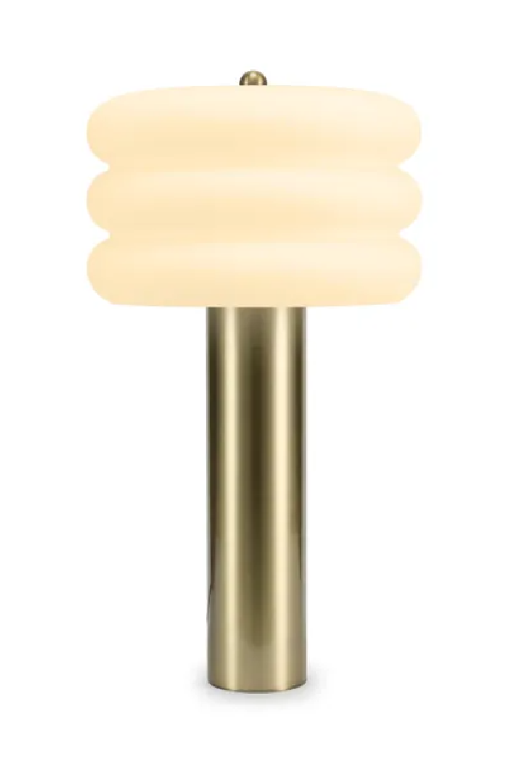 Cylindrical Brass Table Lamp | NV Gallery Houston | Oroa.com