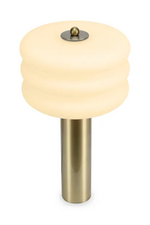 Cylindrical Brass Table Lamp | NV Gallery Houston | Oroa.com