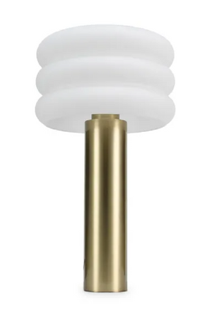 Cylindrical Brass Table Lamp | NV Gallery Houston | Oroa.com